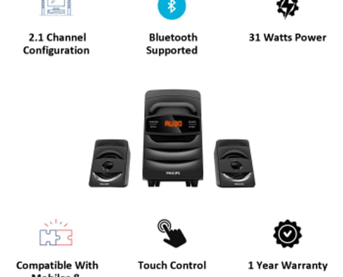Philps Speaker 2.1 MMS2625B Philps Speaker 2.1 MMS2625B