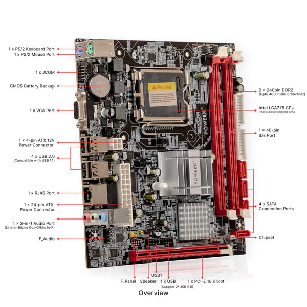 Power X Motherboard G41 DDR2 Power X Motherboard G41 DDR2